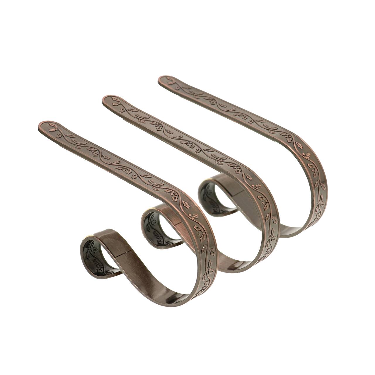 Original MantleClip&#xAE; Holly Oil-Rubbed Bronze Stocking Holders, 3ct.